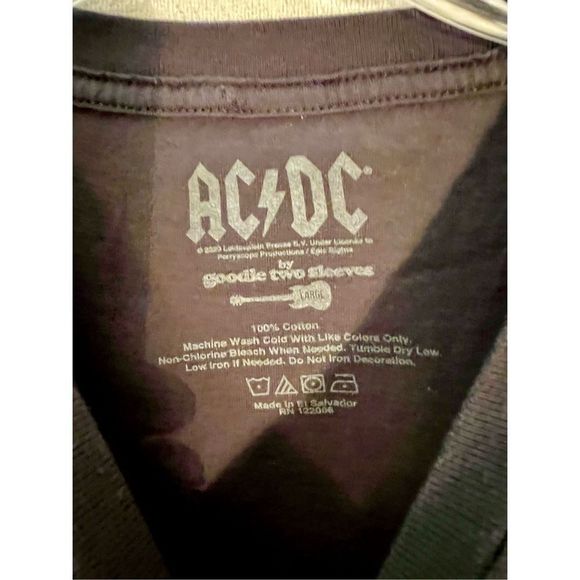 AC/DC - Blow Up Your Video Grey T-Shirt Lightly Distressed- Size Large - Picture 4 of 8